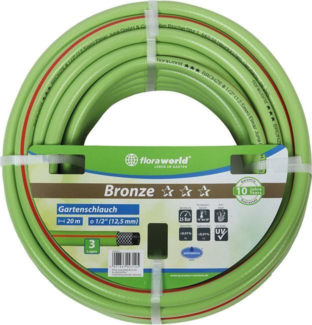 Floraworld Gartenwasserschlauch 20 mm 3/4 Zoll 50 m Bronze Produktbild Floraworld Gartenwasserschlauch 20 mm 3/4 Zoll 50 m Bronze