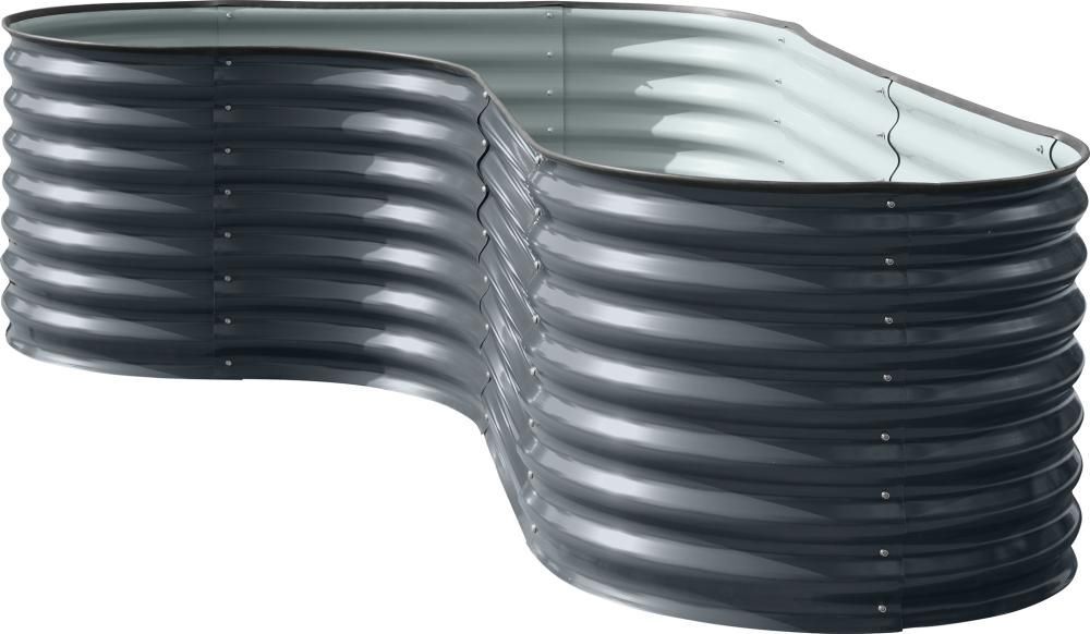 Floraworld Eckhochbeet Welle 82 x 80 x 240 cm Produktbild Floraworld Eckhochbeet Welle 82 x 80 x 240 cm