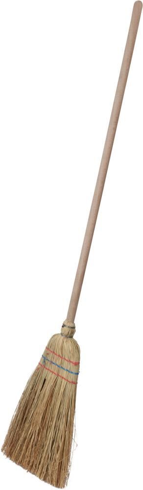 Floraworld Kinder Strohbesen 3 Naht mit Stiel Produktbild Floraworld Kinder Strohbesen 3 Naht mit Stiel