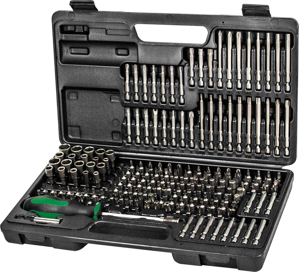 Fortis Bit Sortiment gemischt mit Schnellwechselhalter 185 Teile Produktbild Fortis Bit Sortiment gemischt mit Schnellwechselhalter 185 Teile