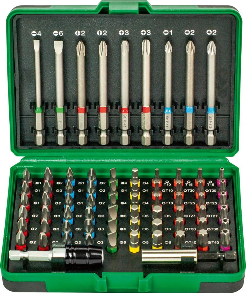 Fortis Bit Sortiment Farbring gemischt 71 Teile Produktbild Fortis Bit Sortiment Farbring gemischt 71 Teile