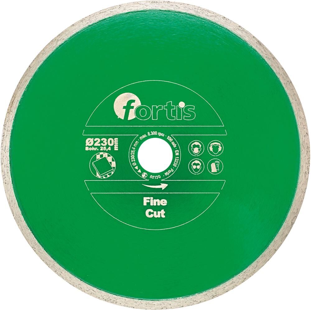 Fortis Diamant Trennscheibe Fine Cut 125 mm Produktbild Fortis Diamant Trennscheibe Fine Cut 125 mm