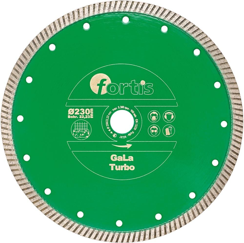Fortis Diamant Trennscheibe GaLa Turbo 230 mm mit Turbosegment Produktbild Fortis Diamant Trennscheibe GaLa Turbo 230 mm mit Turbosegment