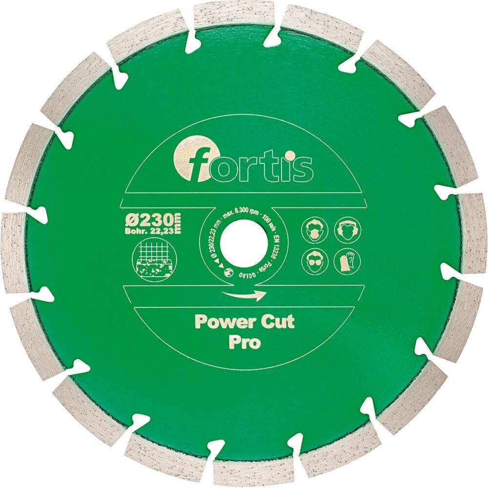 Fortis Diamant Trennscheibe Power Cut Pro 180 mm lasersegmentiert Produktbild Fortis Diamant Trennscheibe Power Cut Pro 180 mm lasersegmentiert