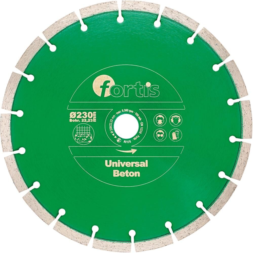 Fortis Diamant Trennscheibe Universal Beton 180 mm gesintert Produktbild Fortis Diamant Trennscheibe Universal Beton 180 mm gesintert