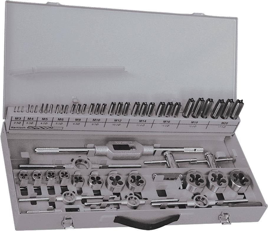 Fortis Hand Gewindebohrer D352 HSS M3 bis M20 Sortiment Produktbild Fortis Hand Gewindebohrer D352 HSS M3 bis M20 Sortiment