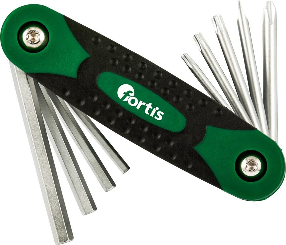 Fortis  Schraubendrehersatz gemischt im Klapphalter Produktbild Fortis  Schraubendrehersatz gemischt im Klapphalter