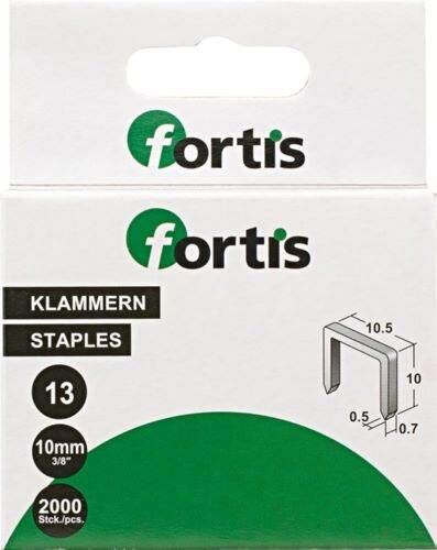 Fortis Heftklammer Typ 13/08 Pack mit 2000 Stück Produktbild Fortis Heftklammer Typ 13/08 Pack mit 2000 Stück bild 2
