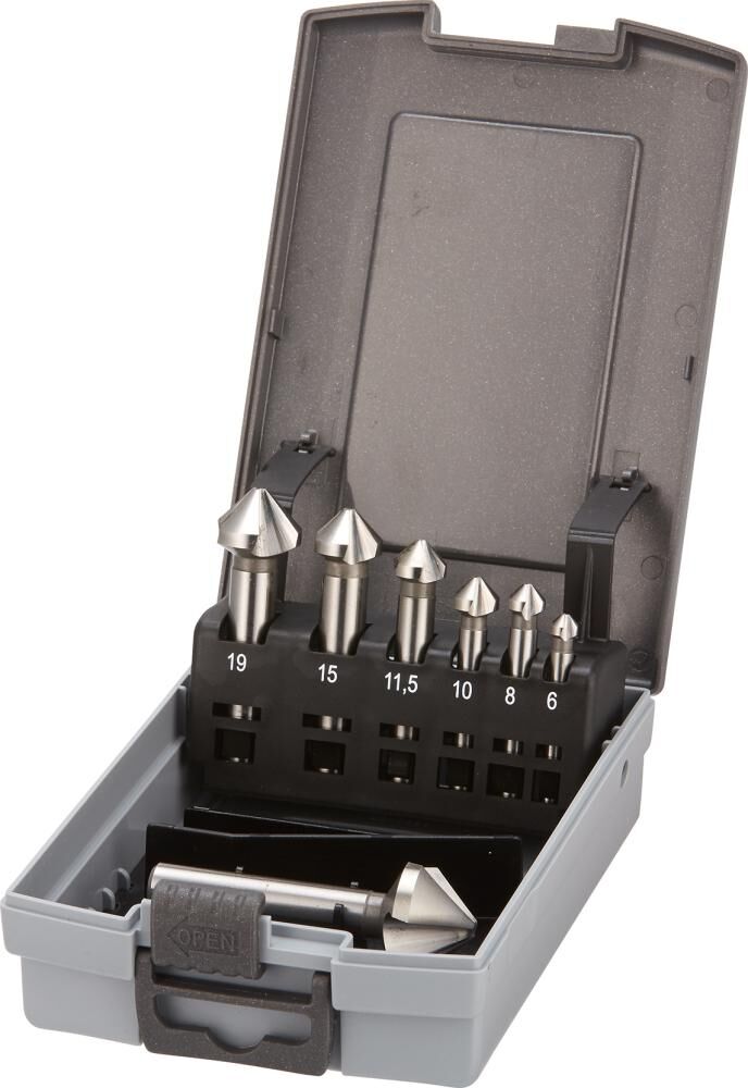 Fortis Kegelsenkesatz r D335C HSS 90G 7 Teile Produktbild Fortis Kegelsenkesatz r D335C HSS 90G 7 Teile