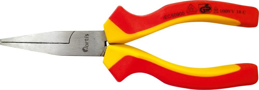 Fortis Langbeckzange VDE 160 mm flache Backen Produktbild Fortis Langbeckzange VDE 160 mm flache Backen