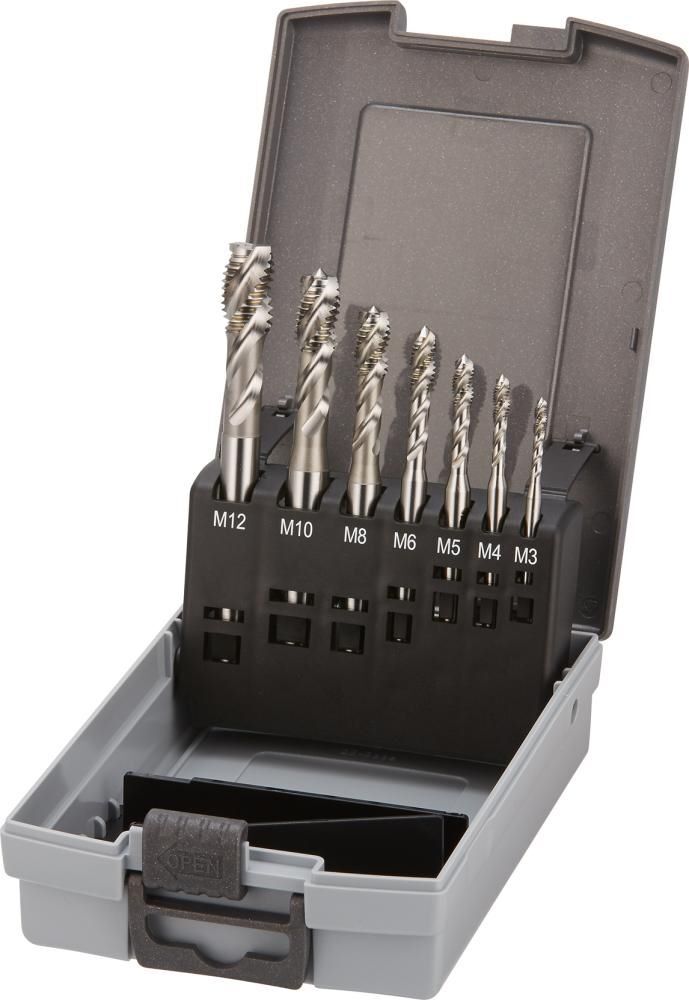 FORTIS Maschinengewindebohrer Set HSSE Typ GL GS 40 Grad M3-M12 FORTIS Maschinengewindebohrer Set HSSE Typ GL GS 40 Grad M3-M12