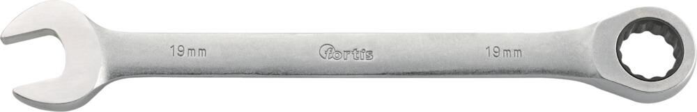 Fortis Maulschlüssel mit Ringratsche 16 mm gerade Produktbild Fortis Maulschlüssel mit Ringratsche 16 mm gerade