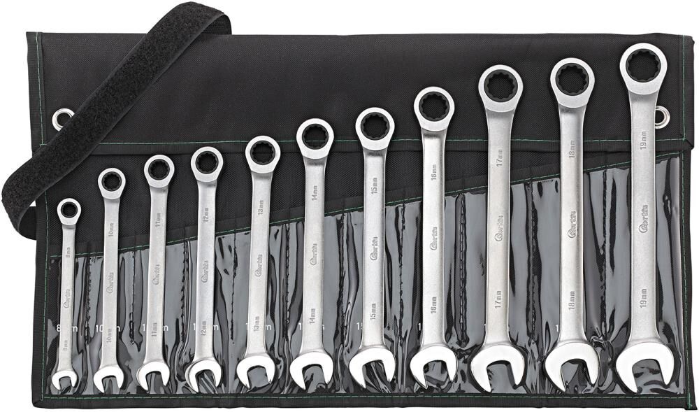 Fortis Maulschlüssel Satz mit Ringratsche umschaltbar 11 Teile 8-19 mm Produktbild Fortis Maulschlüssel Satz mit Ringratsche umschaltbar 11 Teile 8-19 mm