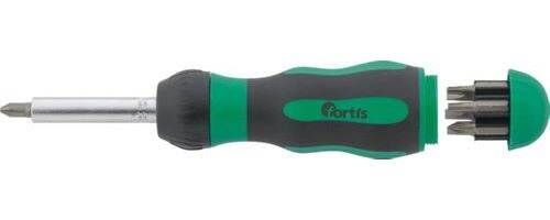 Fortis Ratschen Schraubendreher Set mit Bits 7 Teile Produktbild Fortis Ratschen Schraubendreher Set mit Bits 7 Teile