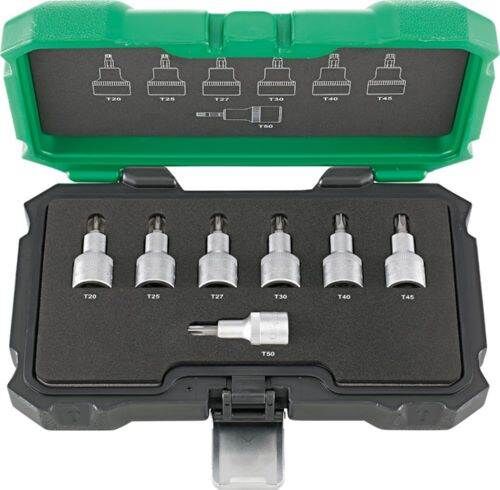 Fortis Schraubendrehereinsatz Garnitur 1/2 Zoll Innensechskant Torx 7 Teile Produktbild Fortis Schraubendrehereinsatz Garnitur 1/2 Zoll Innensechskant Torx 7 Teile