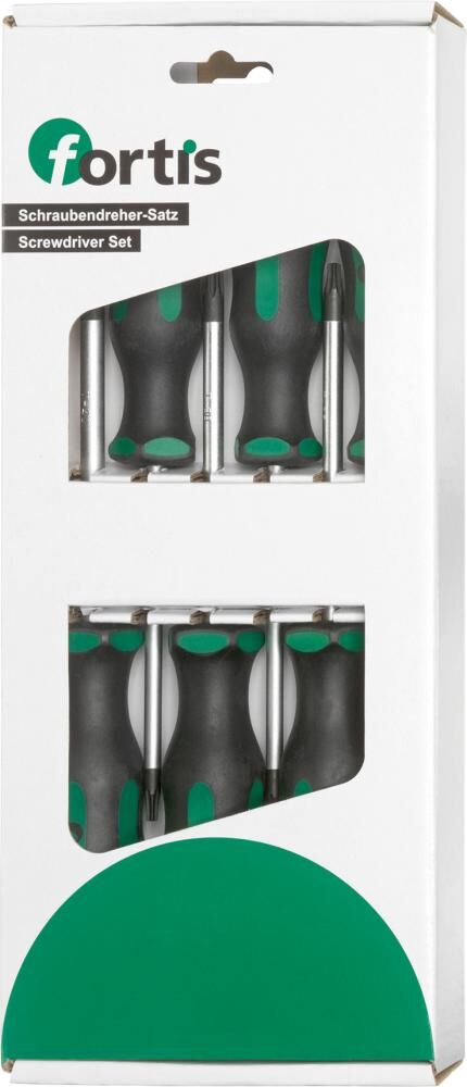 Fortis  Schraubendrehersatz für Torx 6 Teile Produktbild Fortis  Schraubendrehersatz für Torx 6 Teile