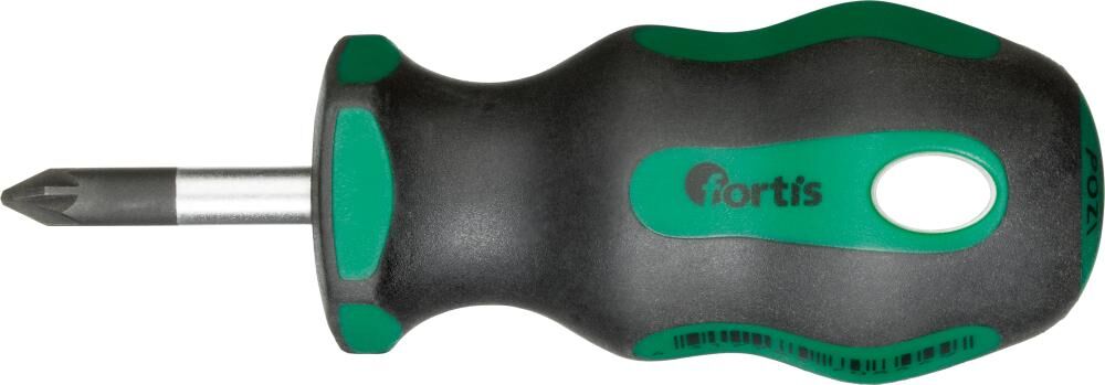 Fortis  Schraubendreher Stubby für Kreuzschitz PZ1x 25 mm Produktbild Fortis  Schraubendreher Stubby für Kreuzschitz PZ1x 25 mm