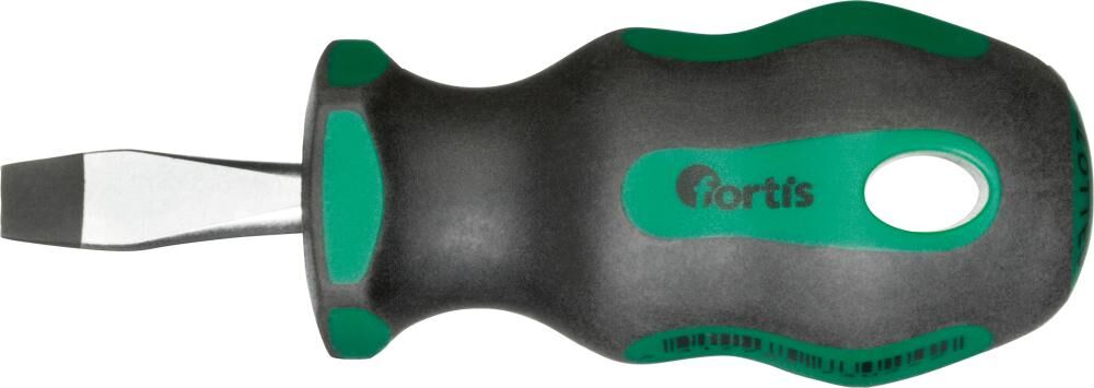 Fortis Schraubendreher Stubby für Schlitz 6,5x1,2x 25 mm Produktbild Fortis Schraubendreher Stubby für Schlitz 6,5x1,2x 25 mm