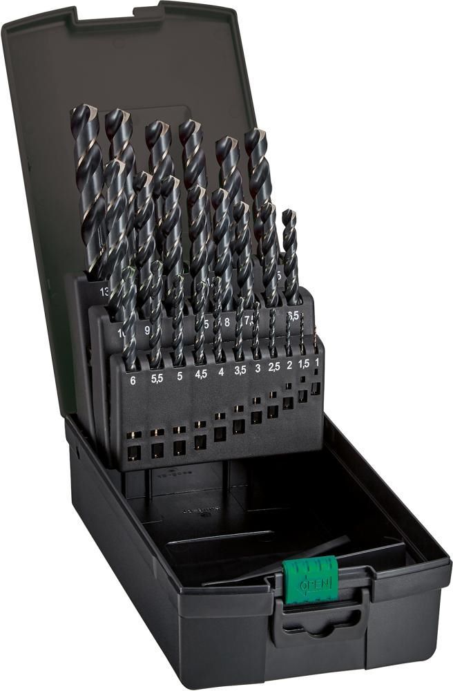 Produktbild FORTIS Spiralbohrer Set DIN338 HSS bronce 1,0 bis 10,5 mm Kernlochbohrer