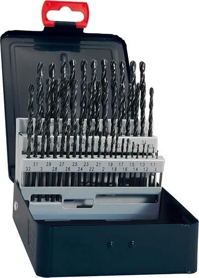 FORTIS Spiralbohrer Set DIN338 rollgewalzt Typ N 1 bis 10 mm