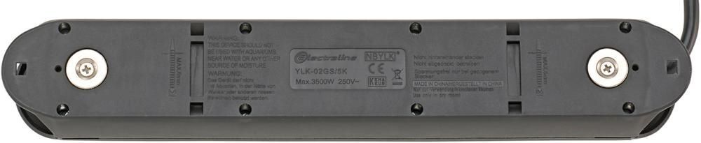 Fortis Steckdosenleiste 5 fach H05VV-F3G1,5 Kabellänge 3 m mit Magnet Produktbild Fortis Steckdosenleiste 5 fach H05VV-F3G1,5 Kabellänge 3 m mit Magnet bild 2