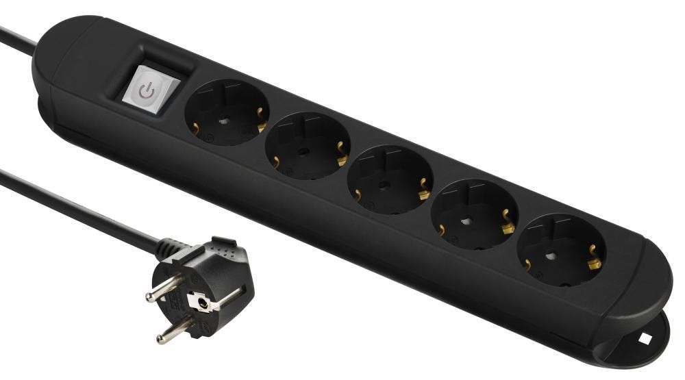 Fortis Steckdosenleiste 5 fach H05VV-F3G1,5 Kabellänge 3 m mit Magnet Produktbild Fortis Steckdosenleiste 5 fach H05VV-F3G1,5 Kabellänge 3 m mit Magnet bild 3