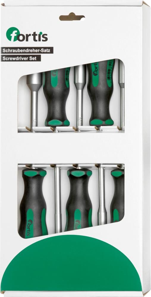 Fortis  Steckschlüssel Schraubendrehersatz für Außen 6kant 5-13 mm Produktbild Fortis  Steckschlüssel Schraubendrehersatz für Außen 6kant 5-13 mm