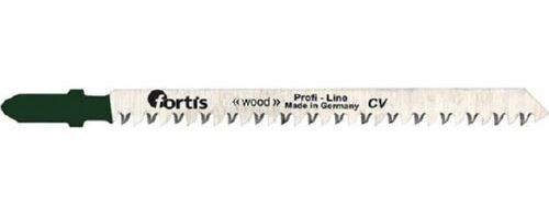 Fortis Stichsägeblatt 5 Stück Holz CV GL130/VL Schnittlänge 105 mm Produktbild Fortis Stichsägeblatt 5 Stück Holz CV GL130/VL Schnittlänge 105 mm