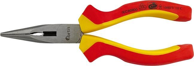Fortis  Storchschnabelzange VDE gerade 200 mm Produktbild Fortis  Storchschnabelzange VDE gerade 200 mm