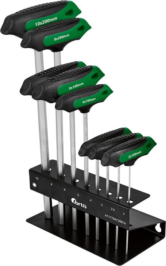 Fortis  Schraubendrehersatz für Innen 6kant mit Quergriff 7 Teile Produktbild Fortis  Schraubendrehersatz für Innen 6kant mit Quergriff 7 Teile