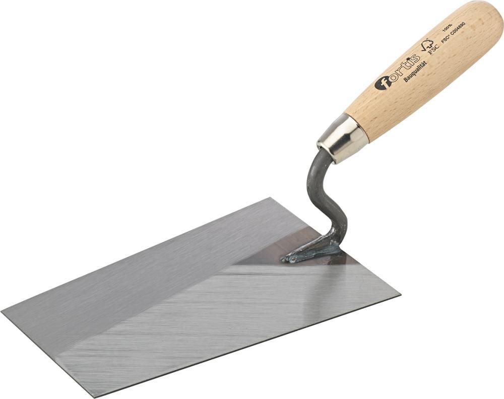 Fortis Tiroler Maurerkelle 200 mm S-Hals Bauqualität Produktbild Fortis Tiroler Maurerkelle 200 mm S-Hals Bauqualität
