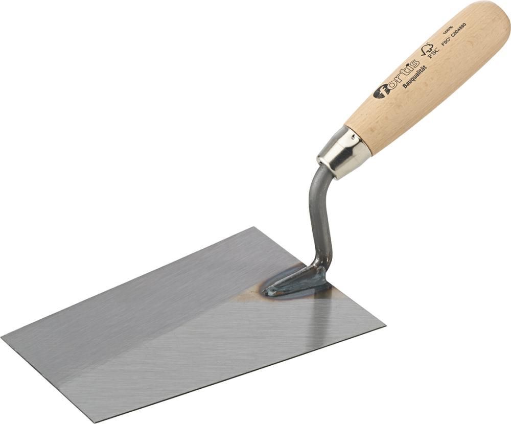 Fortis Tiroler Maurerkelle 180 mm gerader Hals Bauqualität Produktbild Fortis Tiroler Maurerkelle 180 mm gerader Hals Bauqualität