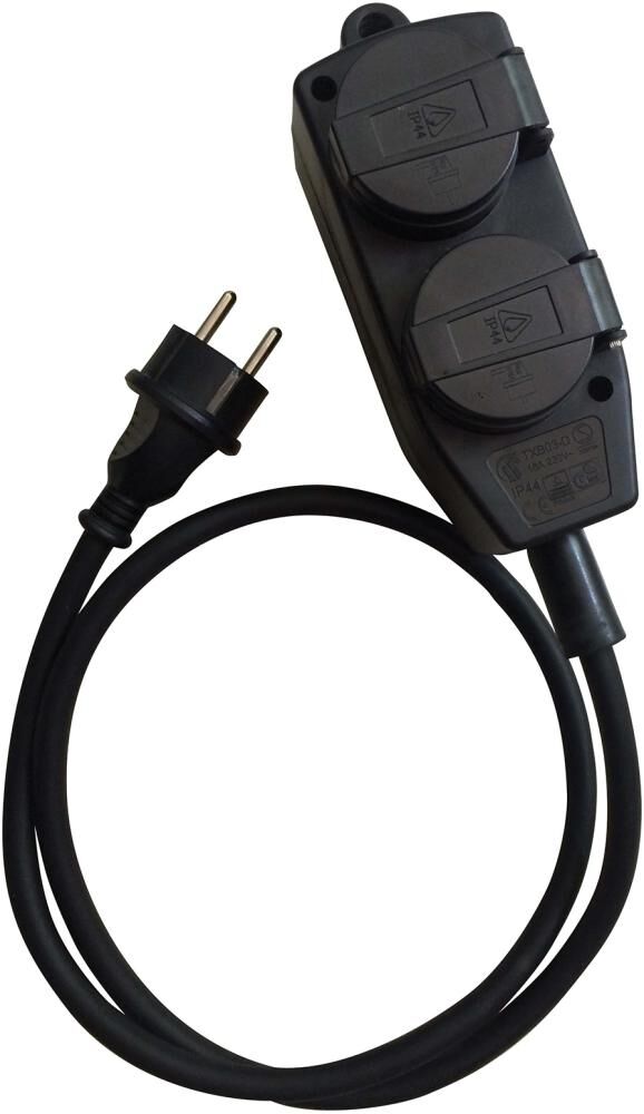 Fortis Verlängerungskabel 4-fachH07RN-F3G1,5 5 Meter mit 4fach Kupplung Produktbild Fortis Verlängerungskabel 4-fachH07RN-F3G1,5 5 Meter mit 4fach Kupplung