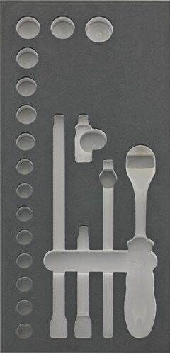 Produktbild Fortis  Werkzeugmodul 1/3 Steckschlüssel 3/8 Zoll leer