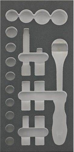 Fortis  Werkzeugmodul 1/3 Steckschlüssel 1/2 Zoll leer Produktbild Fortis  Werkzeugmodul 1/3 Steckschlüssel 1/2 Zoll leer