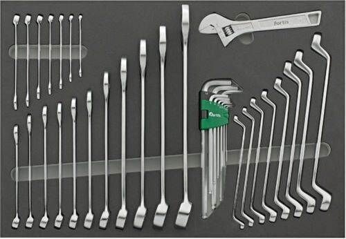 Fortis  Werkzeugmodul 3/3 Schraubenschlüssel 35 Teile Produktbild Fortis  Werkzeugmodul 3/3 Schraubenschlüssel 35 Teile