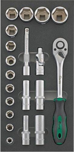 Fortis  Werkzeugmodul 1/3 Steckschlüssel 1/2 Zoll 20 Teile Produktbild Fortis  Werkzeugmodul 1/3 Steckschlüssel 1/2 Zoll 20 Teile