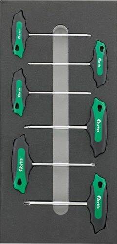 Fortis Werkzeugmodul 1/3 Quergriff Torx 6 Teile Produktbild Fortis Werkzeugmodul 1/3 Quergriff Torx 6 Teile