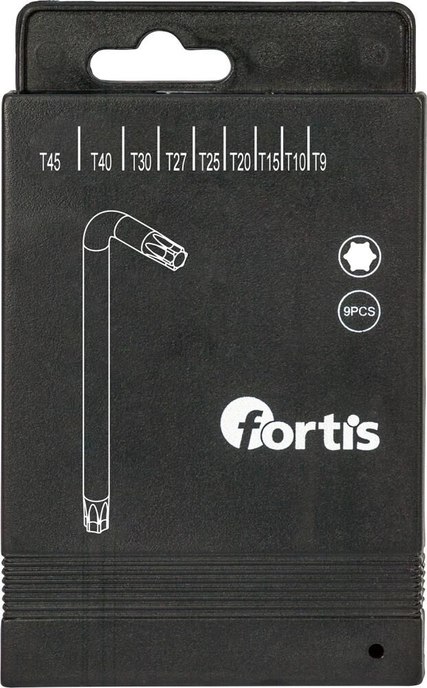 Fortis Winkelschraubendreher TX 9-45 Box mit 9 Teilen Produktbild Fortis Winkelschraubendreher TX 9-45 Box mit 9 Teilen