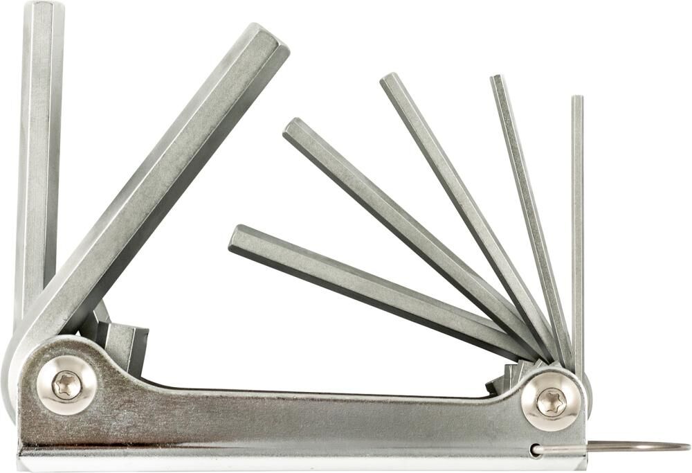Fortis  Winkelschraubendrehersatz im Handklapphalter Metall 2,5-10 mm Produktbild Fortis  Winkelschraubendrehersatz im Handklapphalter Metall 2,5-10 mm
