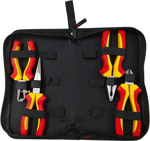Fortis Zangen Set VDE 4 Teile in Nylontasche Produktbild Fortis Zangen Set VDE 4 Teile in Nylontasche