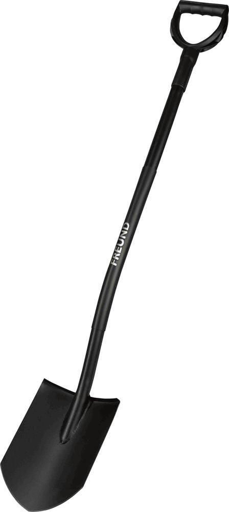 Freund Victoria Gärtnerspaten spitze Form Stahlstiel Ergoline schwarz Produktbild Freund Victoria Gärtnerspaten spitze Form Stahlstiel Ergoline schwarz