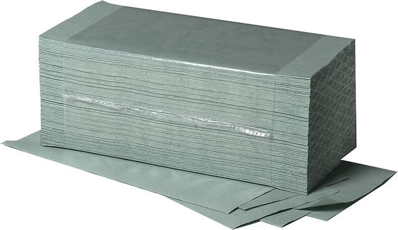 Fripa Handtuchpapier Verde 1-lagig ZZ 250 x 230 mm grün 5000 Blatt