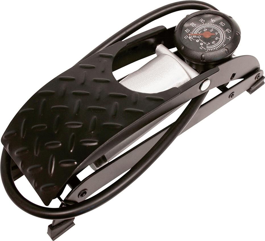 Fußluftpumpe Premium Einzylinder Schlauch 60 cm Produktbild Fußluftpumpe Premium Einzylinder Schlauch 60 cm