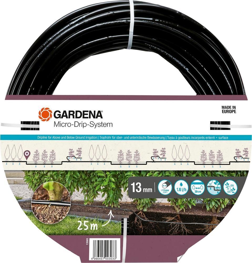 Gardena Tropfrohr oberirdisch 4,6 mm 3/16 Zoll 25 meter Produktbild Gardena Tropfrohr oberirdisch 4,6 mm 3/16 Zoll 25 meter
