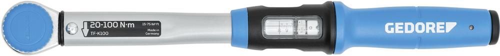 GEDORE Drehmomentschlüssel TORCOFIX TF-K 20-100Nm 1/2 Zoll Produktbild GEDORE Drehmomentschlüssel TORCOFIX TF-K 20-100Nm 1/2 Zoll