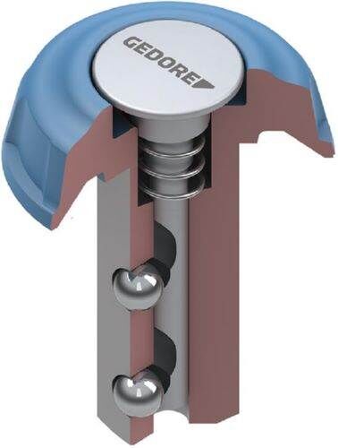 GEDORE Pilzkopf Viekant 1/2 Zoll mit Druckknopf Produktbild GEDORE Pilzkopf Viekant 1/2 Zoll mit Druckknopf bild 4