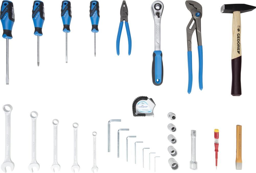 GEDORE Werkzeugsortiment mit Tasche 29 teilig Produktbild GEDORE Werkzeugsortiment mit Tasche 29 teilig