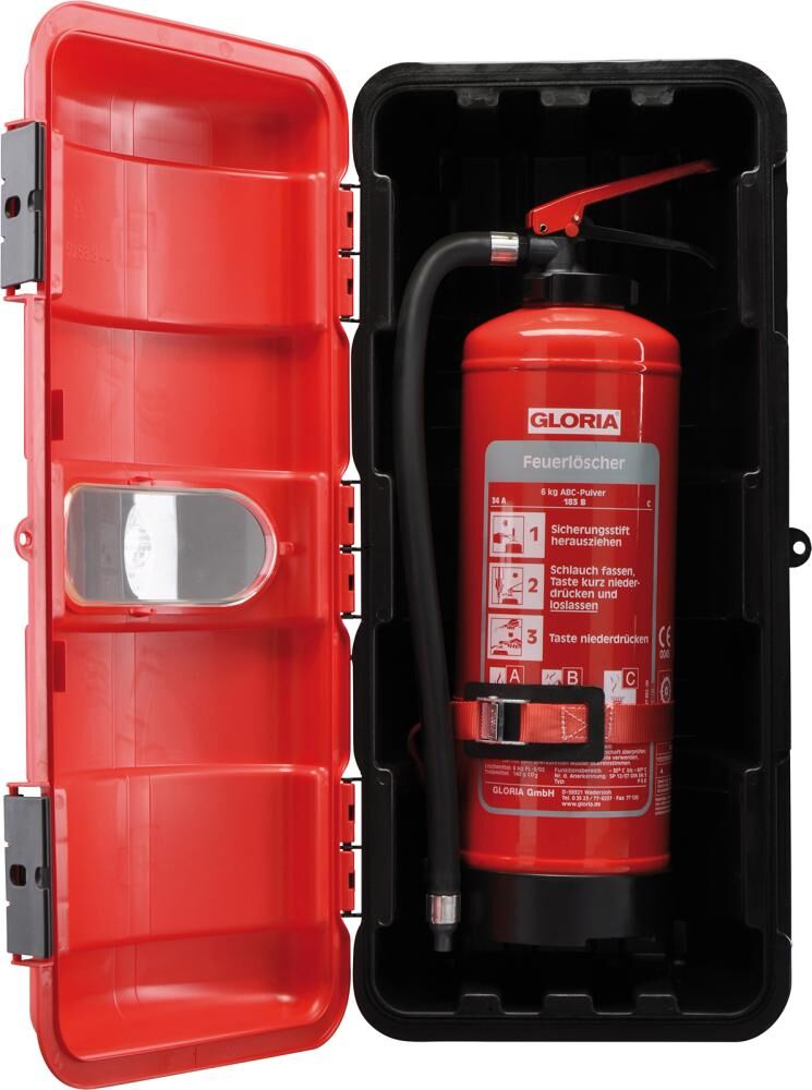 Gloria- Bigbox Feuerlöscher Schutzhaube mit Sichtfenster Produktbild Gloria- Bigbox Feuerlöscher Schutzhaube mit Sichtfenster