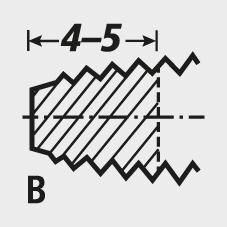 GÜHRING Maschinengewindebohrer DIN371 HSSE PM TiALN Typ H Form B M4 GÜHRING Maschinengewindebohrer DIN371 HSSE PM TiALN Typ H Form B M4
